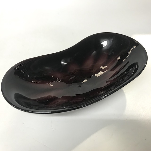ART GLASS (BOWL), Dark Purple
